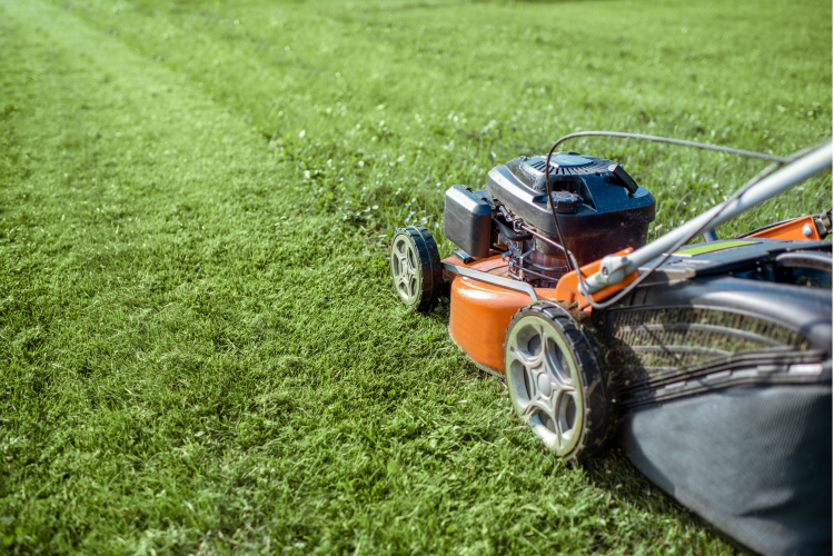 Can you store a lawn mower in a storage container?